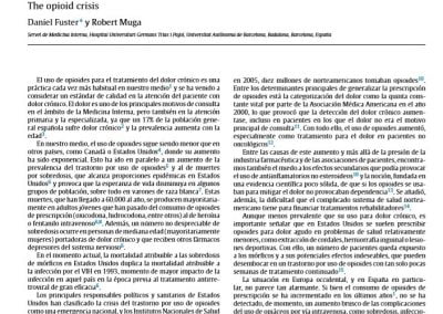La crisis de los opioides