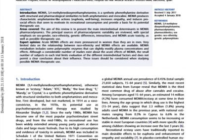 Key interindividual determinants in MDMA pharmacodynamics