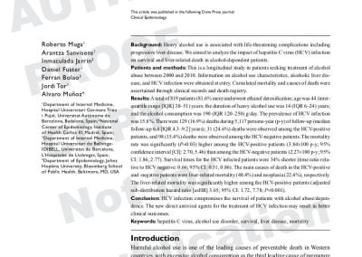 Hepatitis C infection substantially reduces survival of alcohol-dependent patients