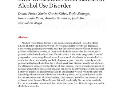 Liver Ultrasound Abnormalities in Alcohol Use Disorder