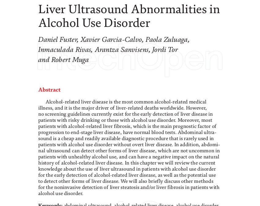Liver Ultrasound Abnormalities in Alcohol Use Disorder