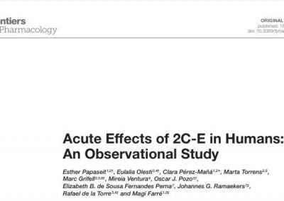 Acute Effects of 2C-E in Humans: An Observational Study