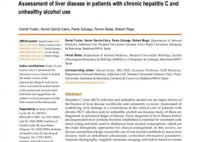 Assessment of liver disease in patients with chronic hepatitis C and unhealthy alcohol use